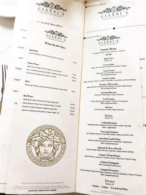 versace mansion price|Versace mansion menu.